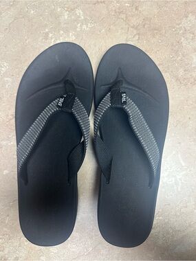 Teva Azure Black and White Women's Flip Flop Sandals